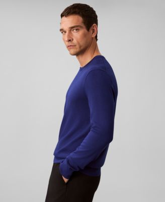 Men's Merino Wool Blend Crewneck Sweater