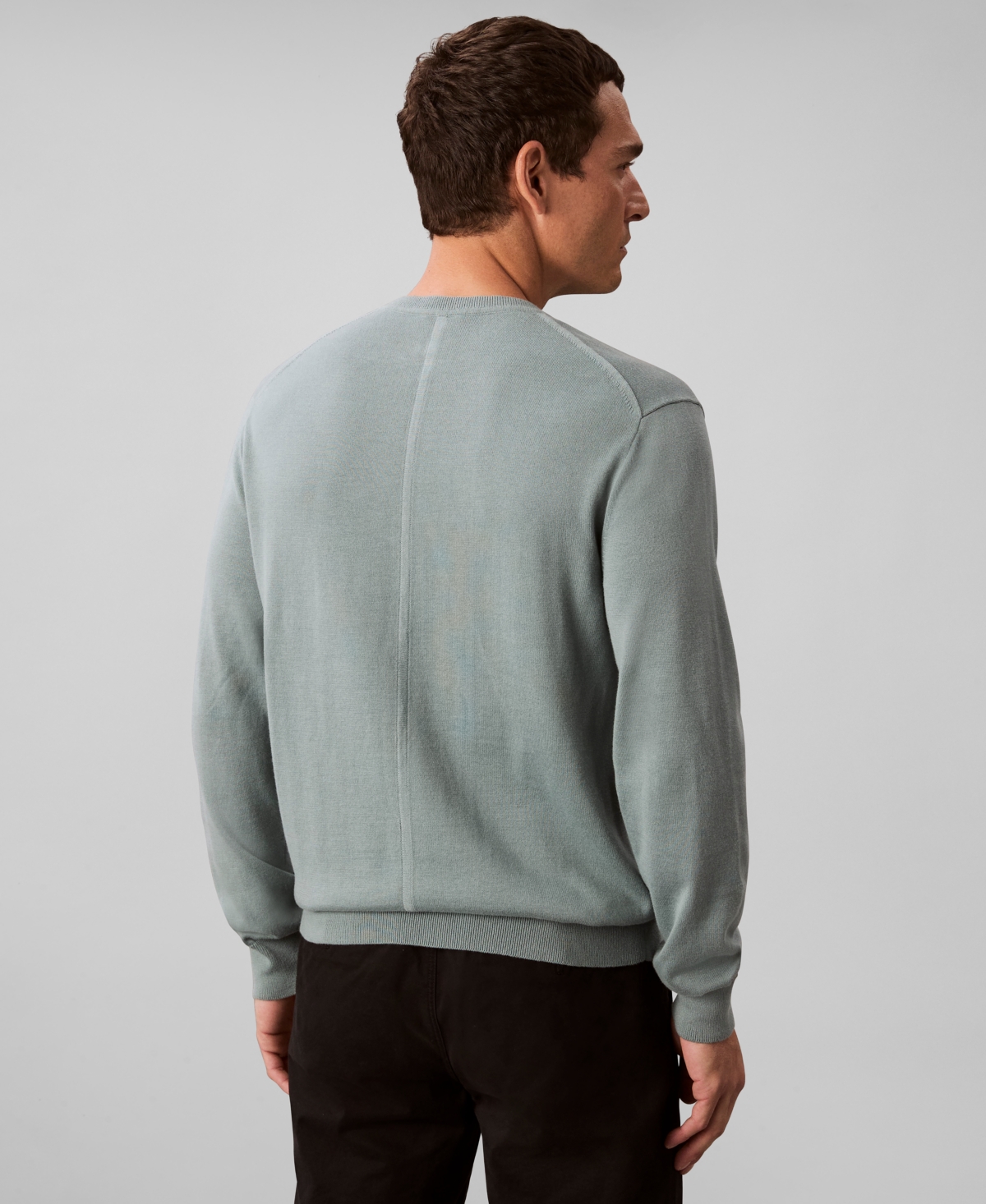 Calvin Klein Men's Crewneck Long Sleeve T-shirt In Blue