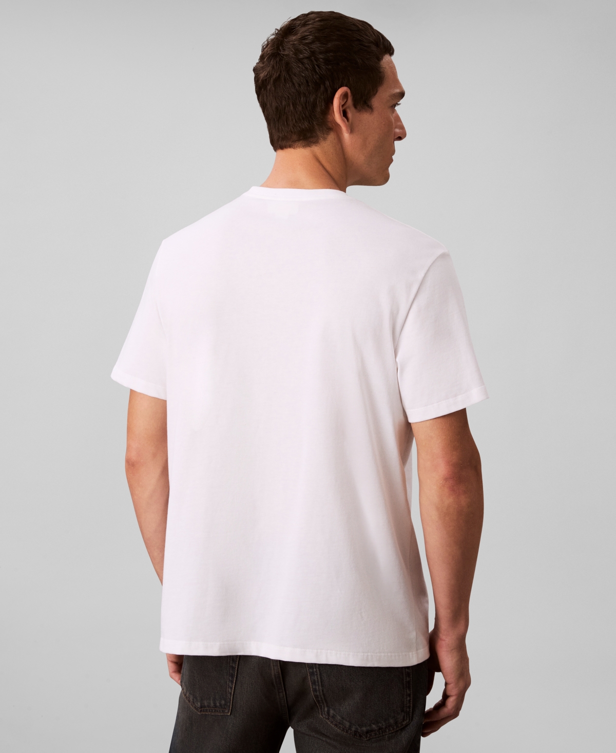 Calvin Klein Men's Cursive Graphic Short Sleeves T-Shirt