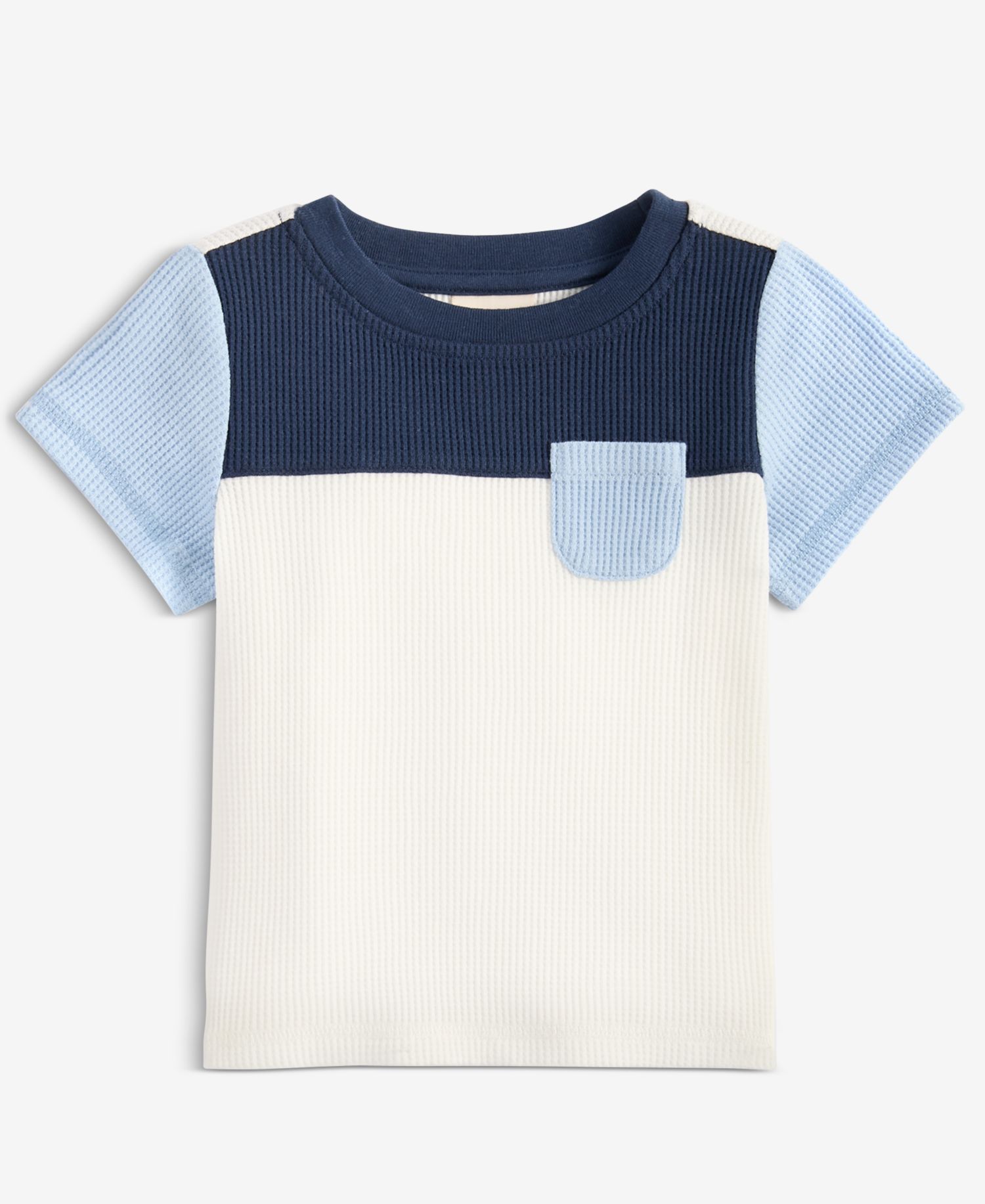 Baby Boys' 3M-24M Mix and Match Waffle Colorblocked T-Shirt