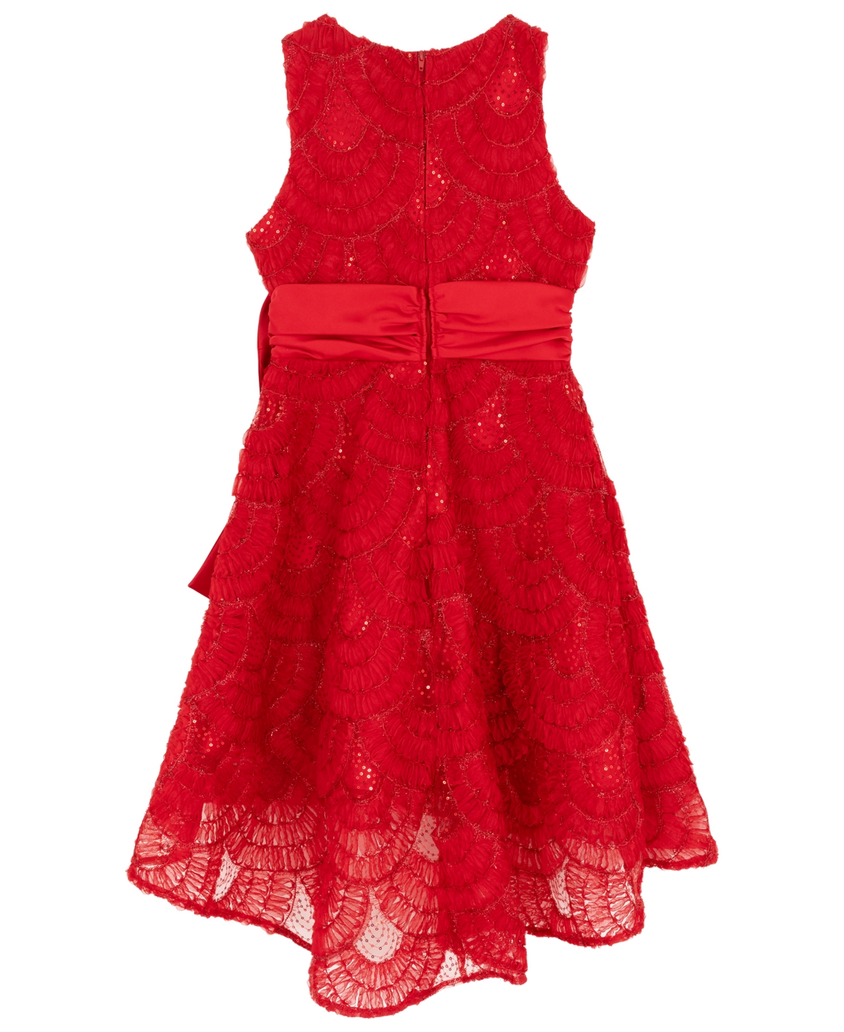 Rare Editions Girls 7-16 Soutache Hi-Low Dress