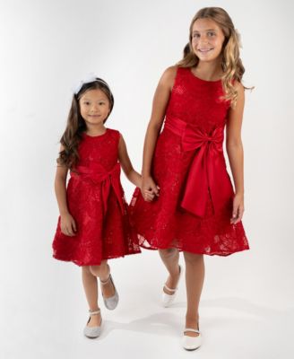 Girls' 7-16 Soutache Hi-Low Dress