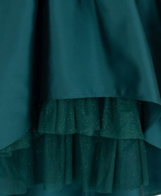 Girls' 2T-6X Sequin Applique Illusion Dress