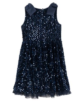 Girls' 2T-6X Sequined Sleeveless Dress