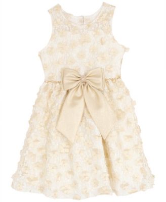 Girls' 7-16 Soutache Illusion Bodice Dress