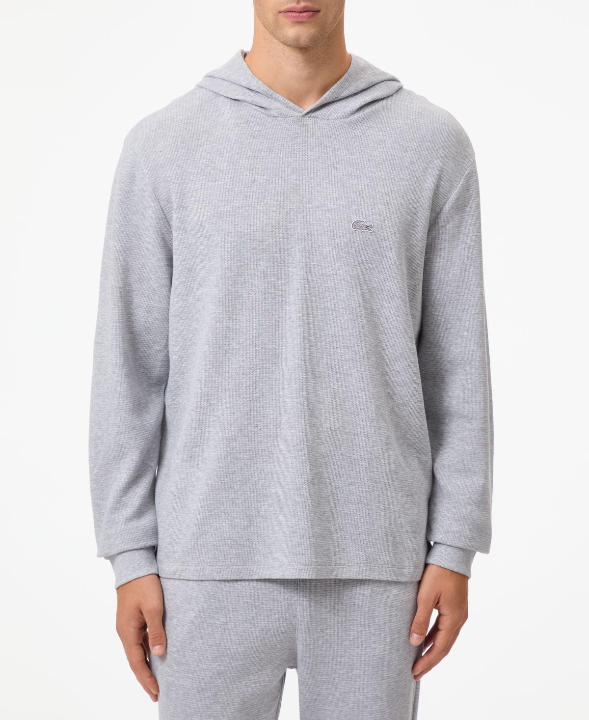 Lacoste Men's Waffle-Knit Thermal Hoodie  - Macy's