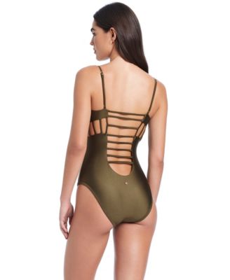 Cross Side Cut Out One-Piece Swimsuit