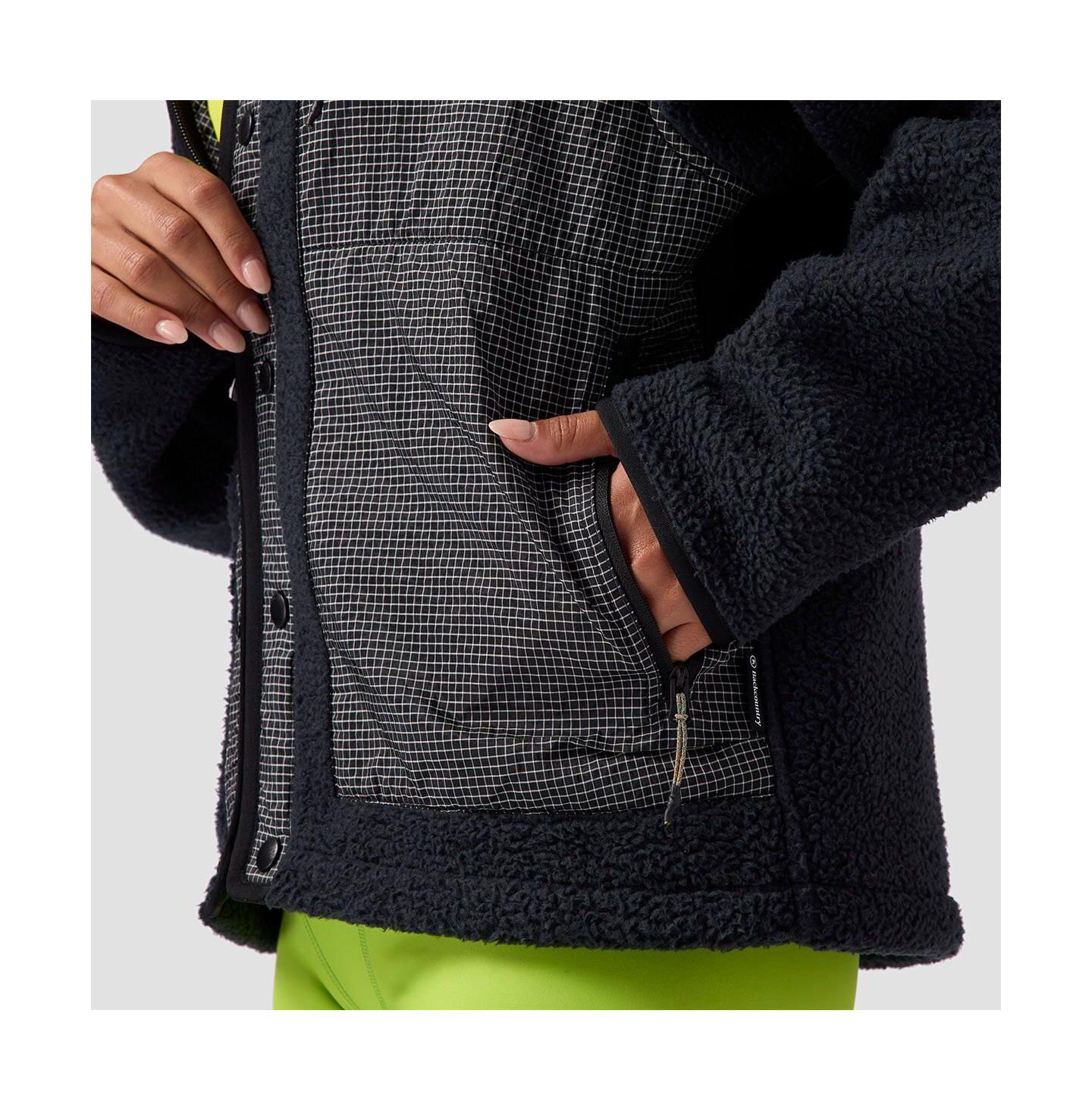Женская куртка Backcountry Wander Pile-Fleece Jacket Fleece Jackets, цвет: Чёрный — фото 7