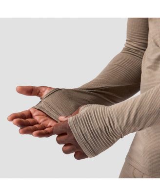 Men's Pines Microgrid Ultra-Lt Baselayer 1/2-Zip Scuba Top Lightweight Long Underwear Tops