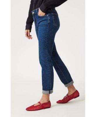Women's Mavi Emma Slim Boyfriend In Deep Brushed Tribeca