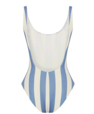 Women's Polo Striped Swimsuit