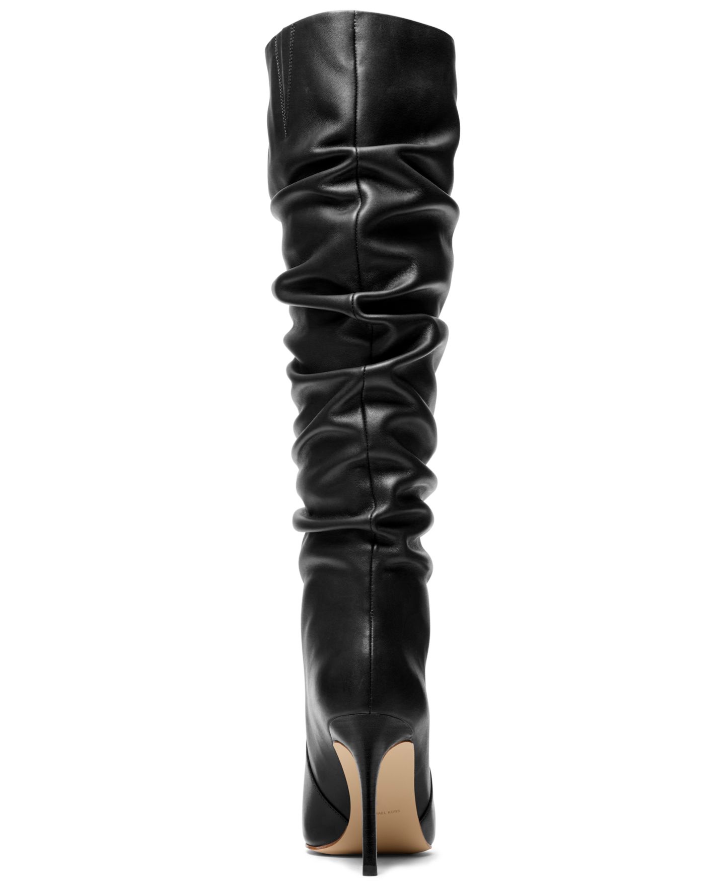Женские ботинки Michael Kors Dawn Heeled Pointed Toe, цвет: Чёрный кожаный — фото 3