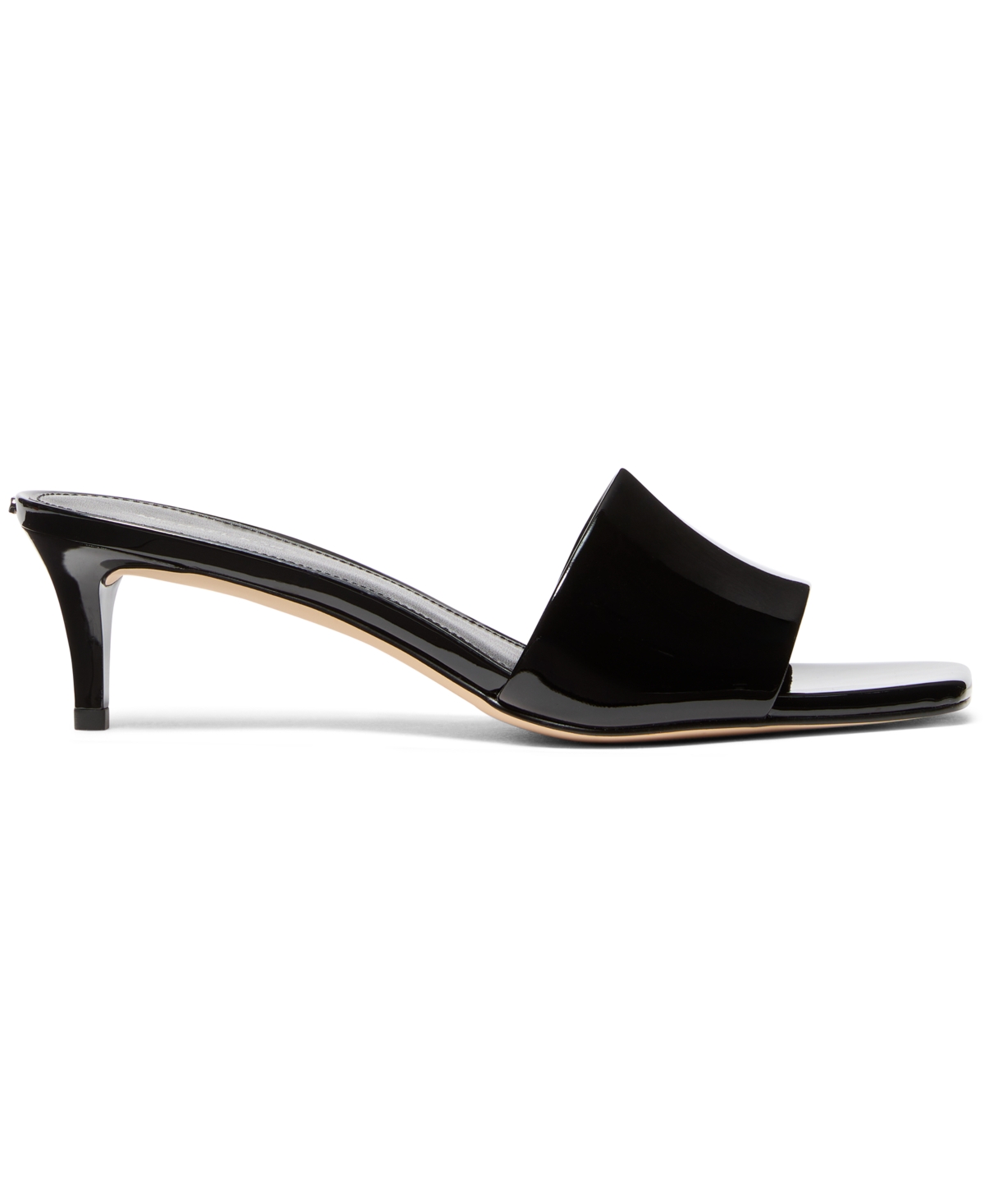 Michael Kors Michael  Women's Elyse Square Toe Mule Sandals In Black