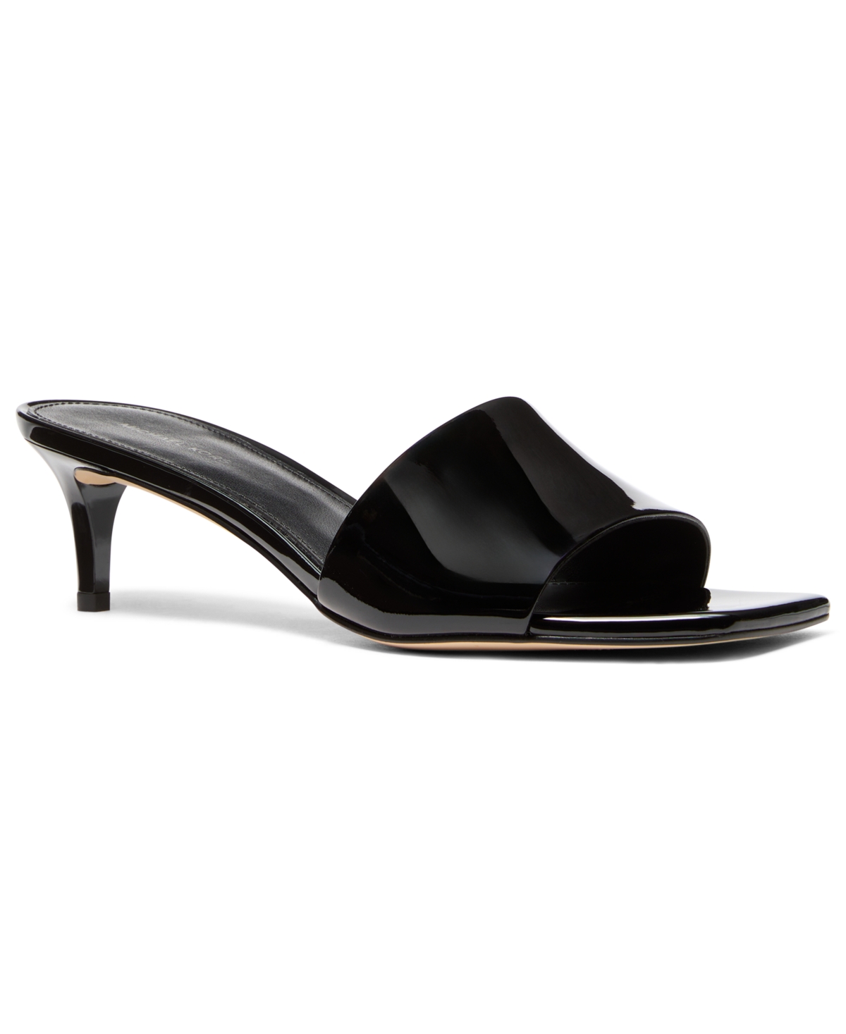 Michael Kors Michael  Women's Elyse Square Toe Mule Sandals In Black
