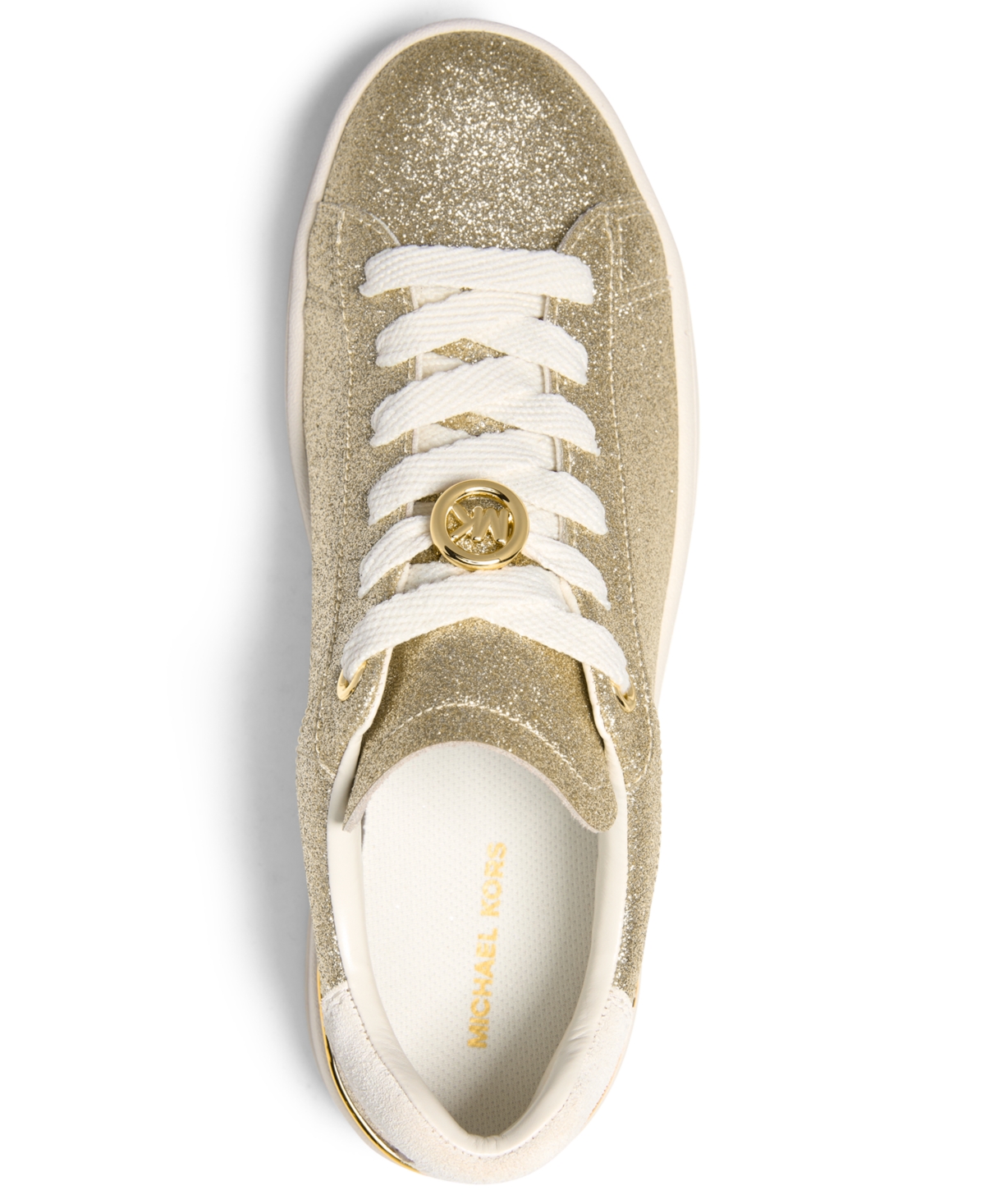 Michael Kors Michael  Women's Dottie Lace Up Sneakers In Gold