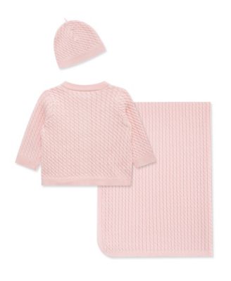 Baby Boys' and Girls' Cardigan, Blanket and Hat Gift, 3-Piece Set