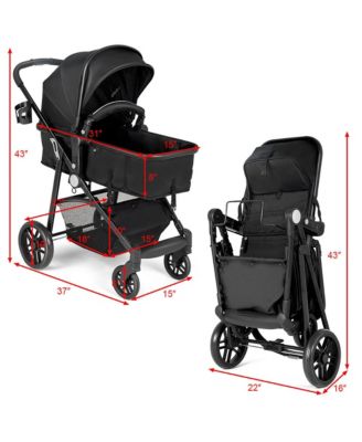 Baby 2 In 1 Foldable Stroller Travel Newborn