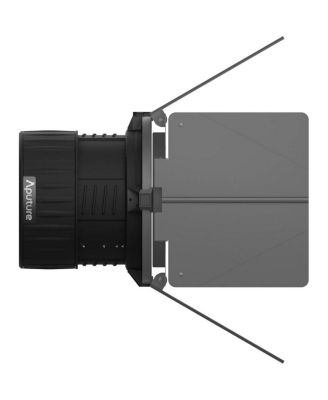 F10 10" Glass Fresnel Lens Modifier, Bowens Mount, Bundle with 10" Barndoors