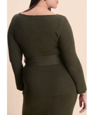 Women's Belted Sweater