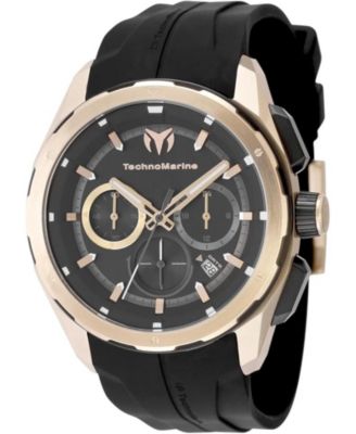 Men's TM-318106 OCEAN Quartz Black Dial Watch