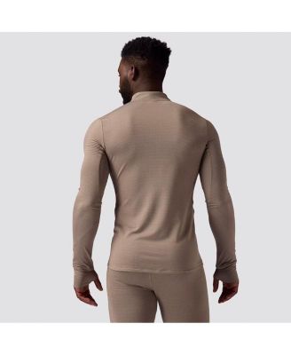Men's Pines Microgrid Ultra-Lt Baselayer 1/4-Zip Top Lightweight Long Underwear Tops