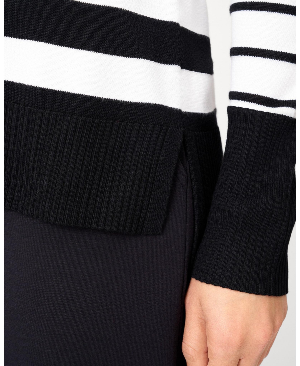 Cable & Gauge Women's Easy Stripe Tunic Sweater