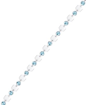 Blue Topaz Luna Bracelet (2 ct. t.w.) in Sterling Silver