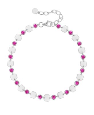 Lab-Grown Ruby Luna Bracelet (2-1/5 ct. t.w.) in Sterling Silver