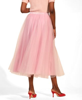 Women's Tulle Full Midi Skirt
