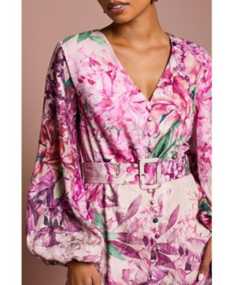 Women's Chiffon Midaxi Dress With Belt