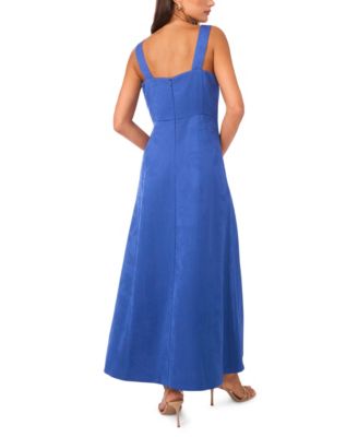 Women's Square Neck Sleeveless Maxi Dress