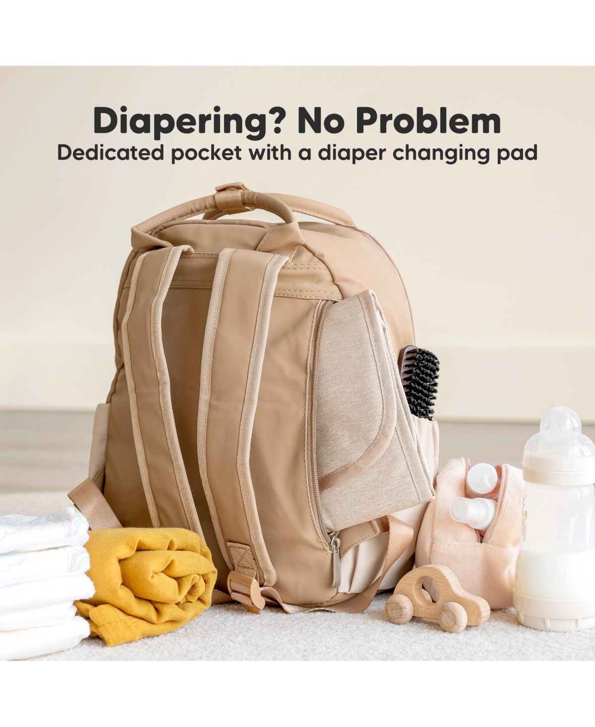 KeaBabies Play Diaper Bag Backpack Comes with Portable Changing Pad, Baby for Mom, Travel Essential