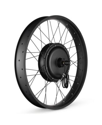 26"x4" Fat Tire 48V Ebike Electric Rear Wheel Bicycle Conversion Kit LCD 1000W Dual Controller