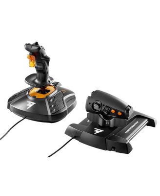 T.16000M FCS Hotas Flight Stick and Throttle for PC, Black