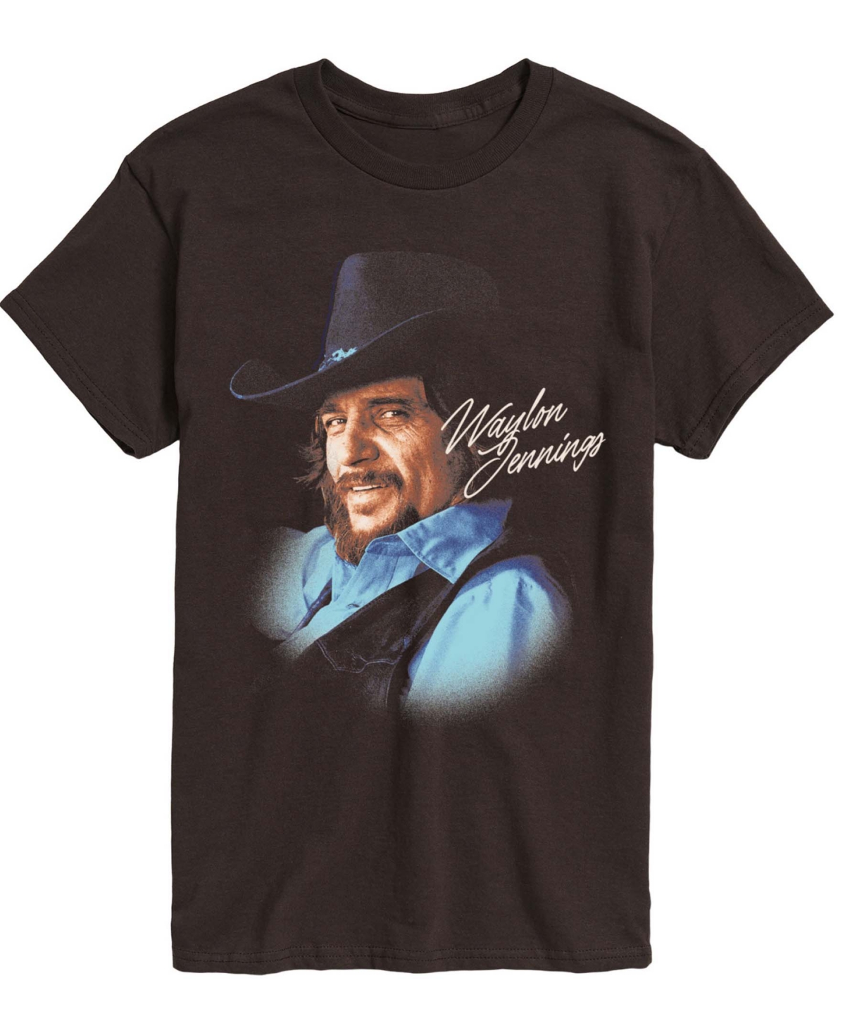 Airwaves Men's Waylon Jennings Core Short Sleeve T-Shirt