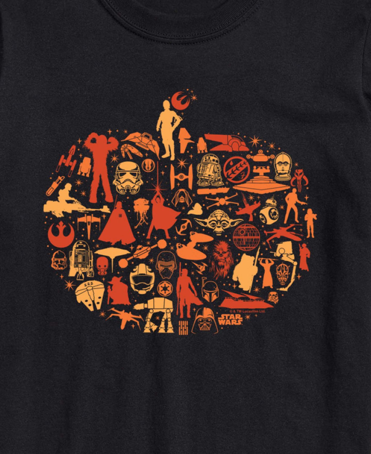 Мужская футболка AIRWAVES Star Wars Classic Holidays Short-Sleeve, цвет: Чёрный — фото 2
