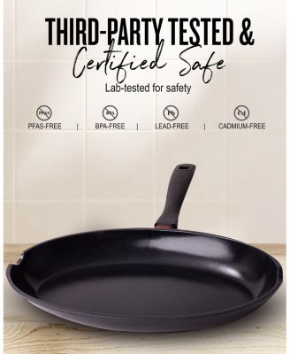 Energy Nonstick Ceramic Fish Pan 13.7" - Lightweight, Easy to Clean Fish Pan