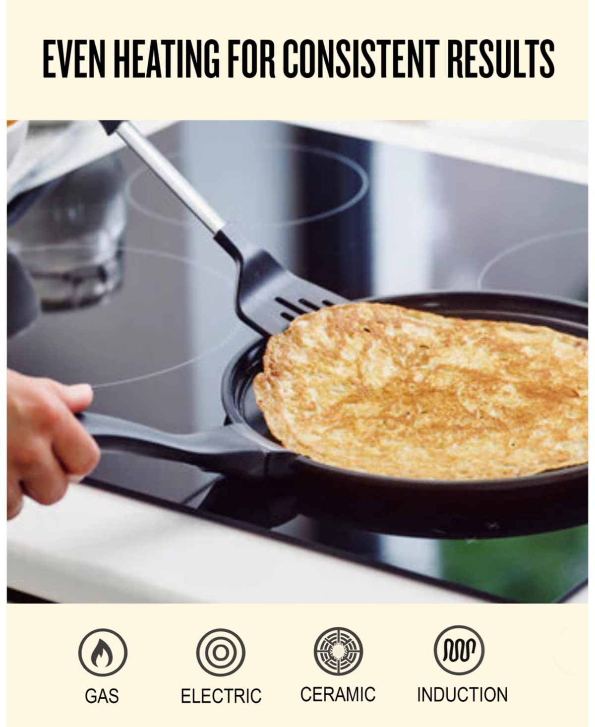 Alva Energy 11" Ceramic Nonstick Griddle Pan - Restaurant-Quality Results, Zero Chemicals