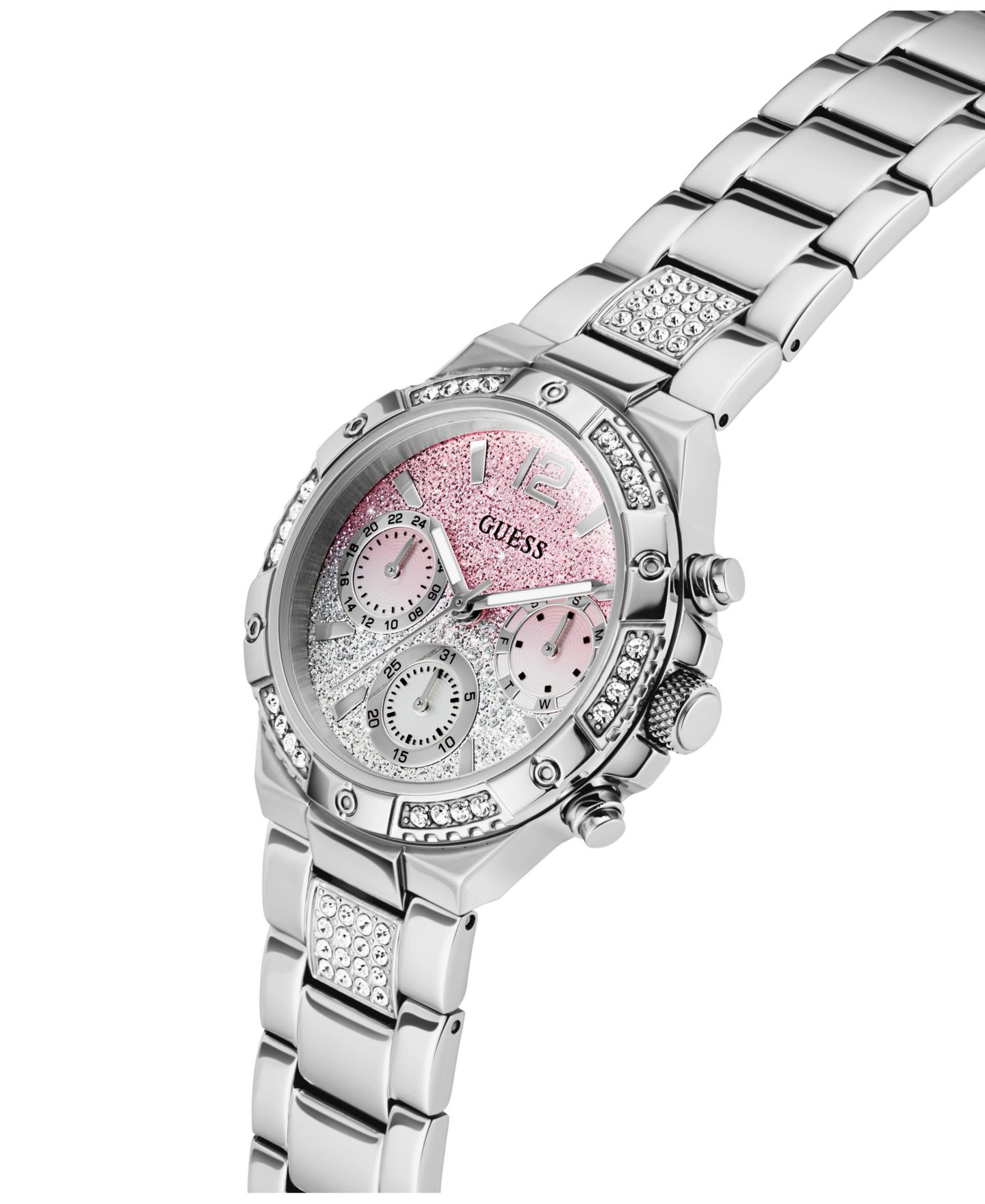 Женские часы GUESS Silver-Tone Multi-Function Watch, 38mm — фото 4