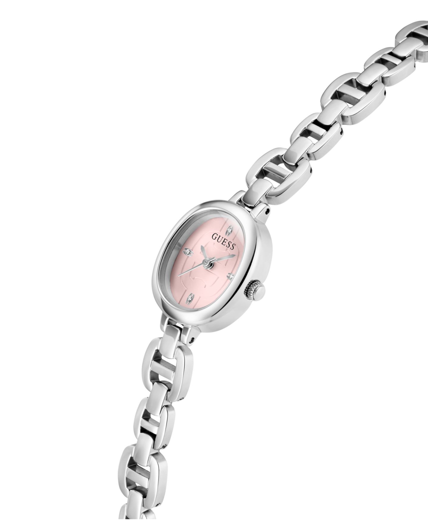 Женские часы GUESS Silver-Tone Analog Watch, 21mm — фото 4