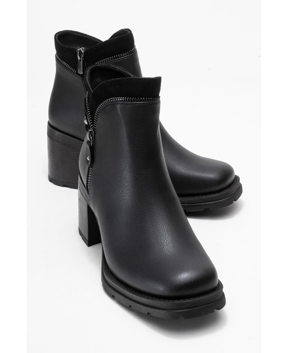 Prologue Shoes Parly Zip Block Heel Boot (Women)