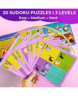 20 Pcs Sudoku Magnetic Puzzle Book for Kids 2-4 Ages