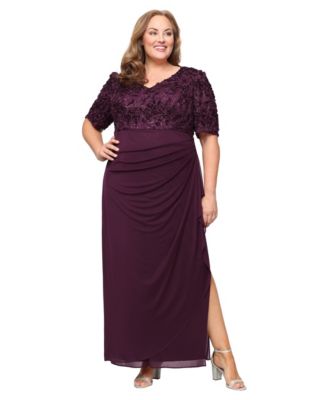 saks fifth avenue plus size evening dresses VOUIAO Women Plus Size Wedding Guest Summer Long Prom Dress A Line Elegant Formal  Evening Party Cocktail Bridesmaid Gown Purple 0XL at Amazon Women's Clothing  store