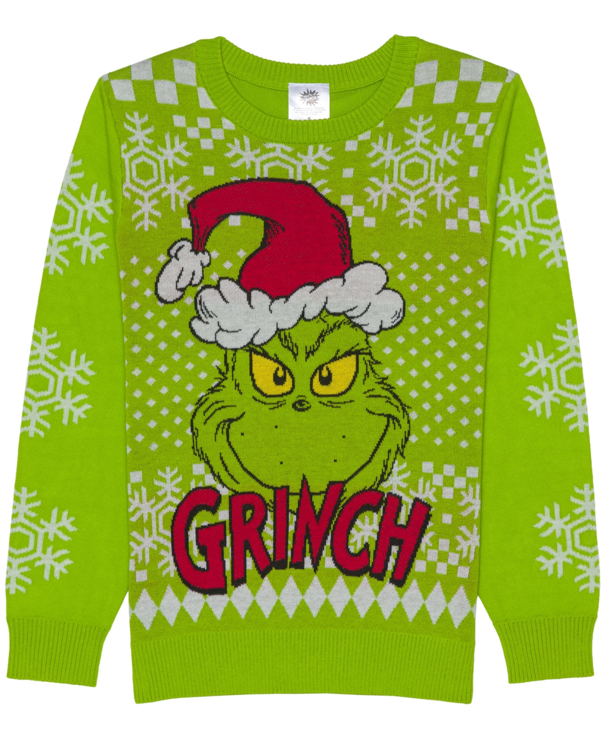 The Grinch Kids' Boys 5-20 Christmas Printed Long-sleeve Sweater In Black