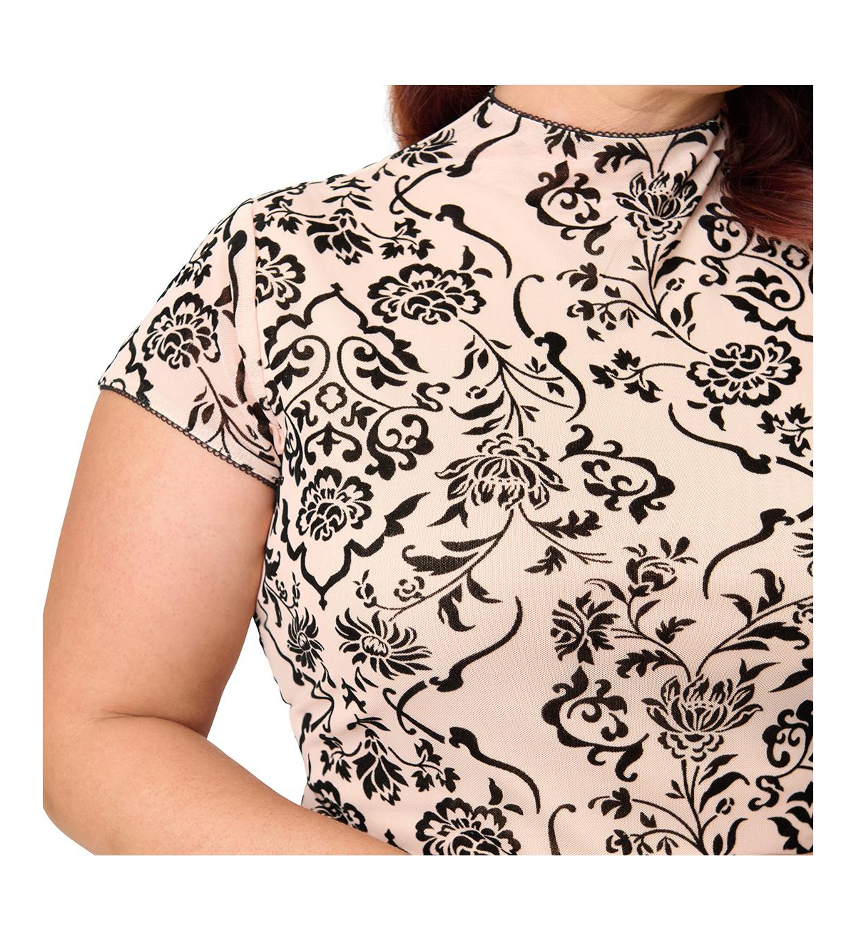 Unique Vintage Plus Velvet Holly Wiggle Dress