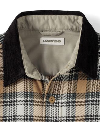 Men's Authentic Flannel Shirt with Corduroy Collar