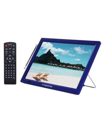 Trexonic Portable Rechargeable 14 Inch LED TV with HDMI, SD/MMC, USB, VGA, AV In/Out and Built-in Digital Tuner