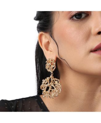 Dewy Dahlia Drop Earrings