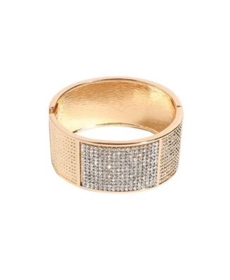 Embellished Cluster Cuff Bracelet