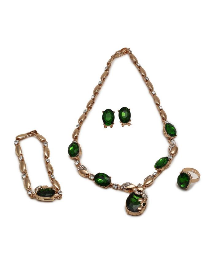 SOHI Women's Oval Jewellery Set